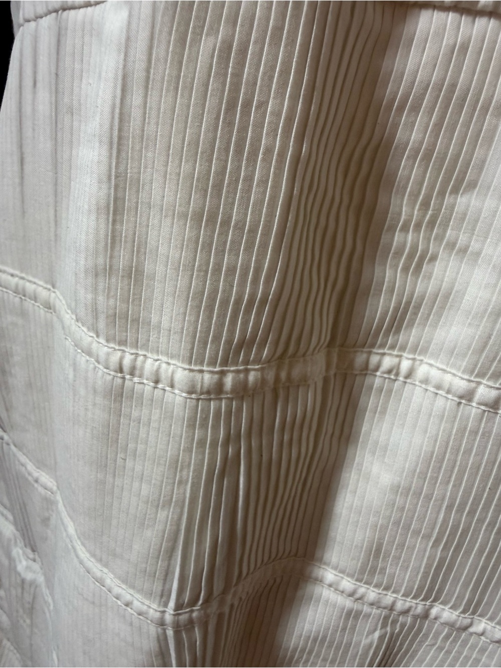 NWT Anthropologie Let Me Be Strapless Tiered Ruffle Pleated Maxi Dress White XL - Picture 9 of 15